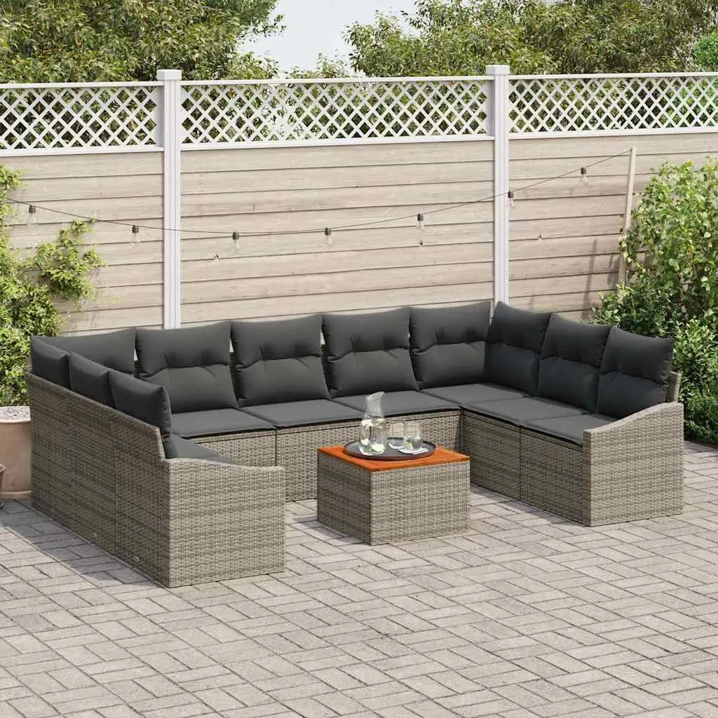 10-Piece Garden Sofa Set for Outdoor Use
