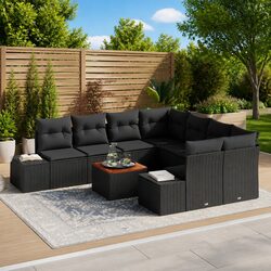 Versatile 9-Piece Garden Sofa Set for Any Outdoor Area
