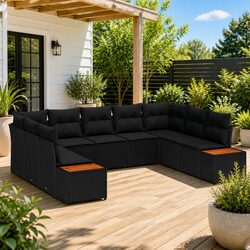 Versatile 9-Piece Outdoor Sofa Set for Your Garden
