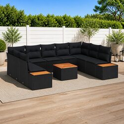 Practical 10-Piece Garden Sofa Set for Any Outdoor Use