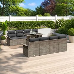 Practical 9 Piece Garden Sofa Set for Any Outdoor Area