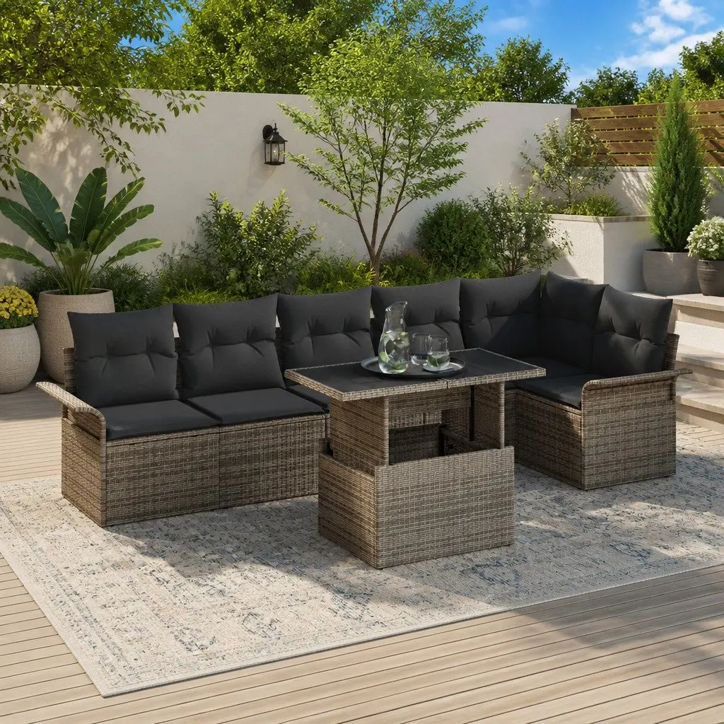 7-Piece Sofa Set for Outdoor Use