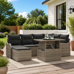 Practical 7-Piece Garden Sofa Set for Your Patio