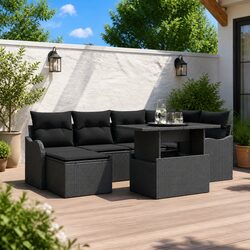 Versatile 7-Piece Outdoor Sofa Set for Garden Spaces