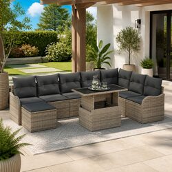 Ideal 9-Piece Outdoor Sofa Set for Any Space