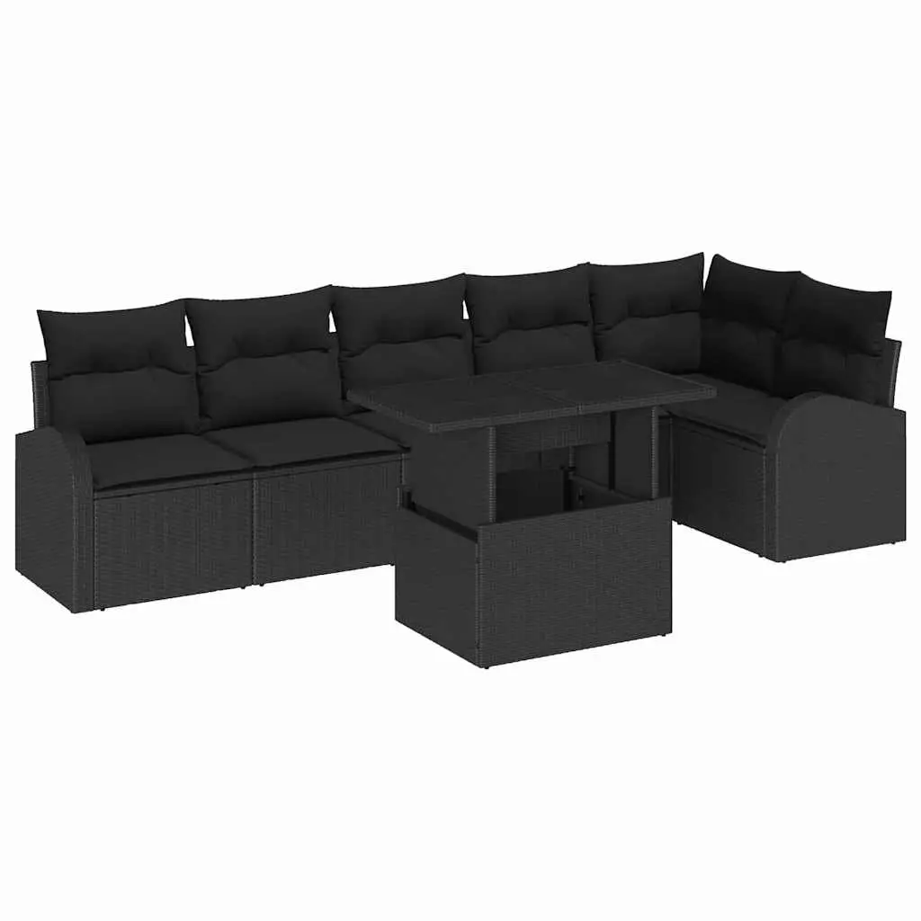 7 Piece Modular Sofa Set for Outdoor Spaces