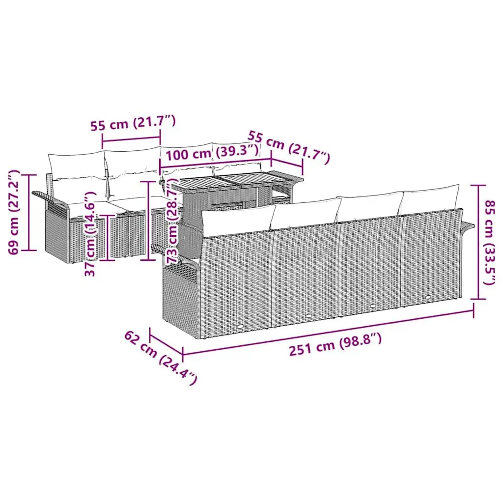 Modular Garden Sofa Set for Outdoor Spaces