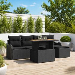 Versatile Modular 6-Piece Sofa Set for Outdoor Gatherings