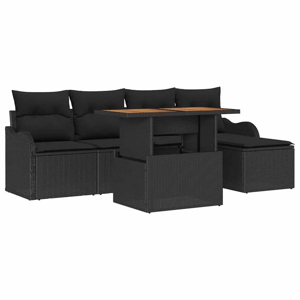 Modular 6-Piece Sofa Set for Outdoor Gatherings