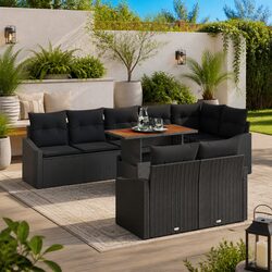 Practical 9-Piece Garden Sofa Set for Any Outdoor Space