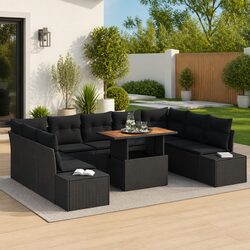 Functional 10-Piece Outdoor Sofa Set for Your Garden