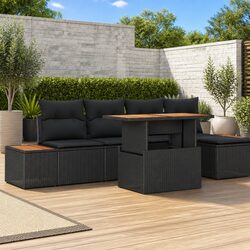 Practical 6-Piece Outdoor Sofa Set for Garden Use