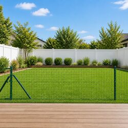 26pcs Durable Green Fence Posts for Outdoor Use