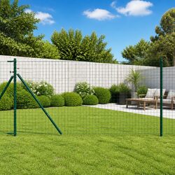Practical 52-Pack Green Fence Posts for Garden Use