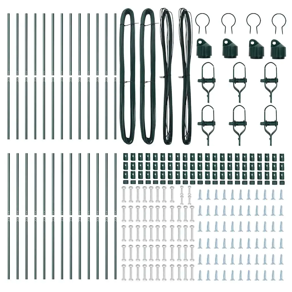 26pcs Green Steel Posts for Garden Use