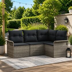 Versatile 4-Piece Garden Sofa Set for Any Outdoor Setting