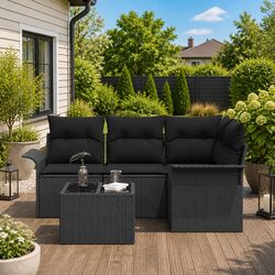 Versatile 5-Piece Outdoor Sofa Set with Storage Solutions