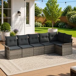 Practical 6-Piece Garden Sofa Set for Your Outdoor Space