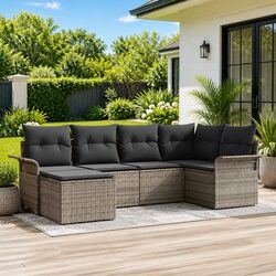 Versatile 6-Piece Modular Outdoor Sofa for Any Space