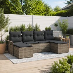 Versatile 6-Piece Outdoor Garden Sofa for Any Setting