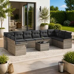 Flexible 11-Piece Outdoor Sofa Set for Patios and Gardens