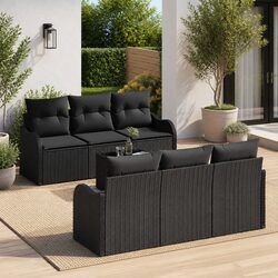 Practical Outdoor Seating: 7-Piece Modular Sofa Set