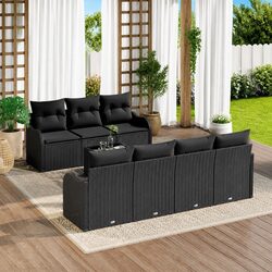 Versatile 8 Piece Modular Sofa Set for Outdoor Use