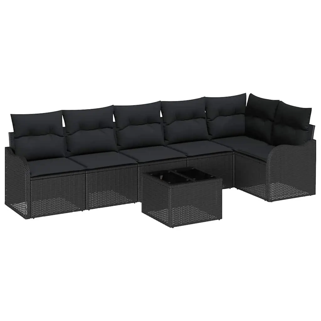 Modular Garden Sofa Set 7 Pieces Outdoor Patio Furniture Poly Rattan Lounge