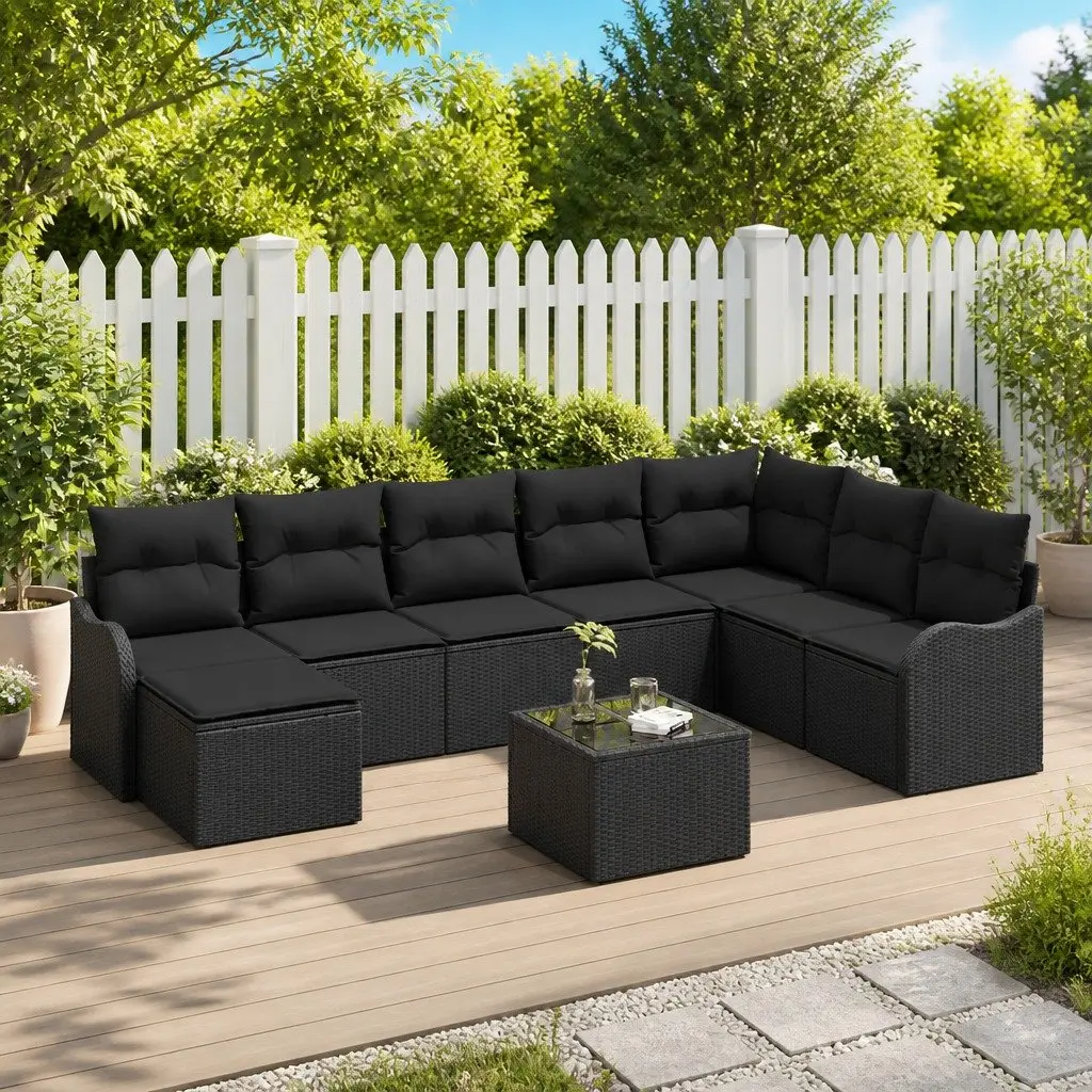 9-Piece Modular Garden Sofa Set for Outdoor Living