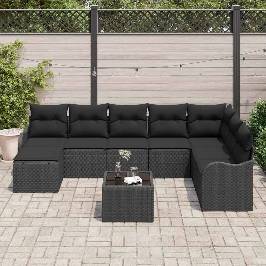 9-Piece Modular Garden Sofa Set for Outdoor Living