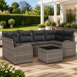 Versatile 7-Piece Garden Sofa Set for Any Outdoor Layout