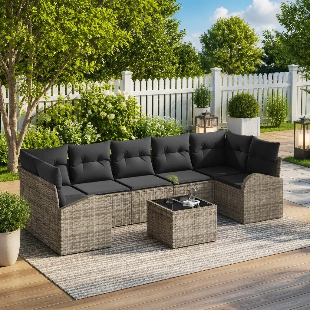 8 Piece Garden Sofa Set for Outdoor Living