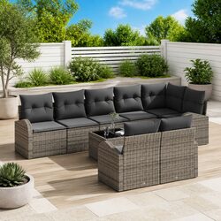 Versatile 9-Piece Garden Sofa Set for Outdoor Gatherings