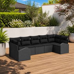 Practical 7-Piece Garden Sofa Set for Any Outdoor Area