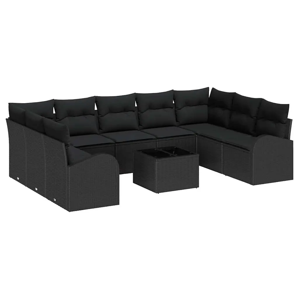 10 Piece Garden Sofa Set for Outdoor Use