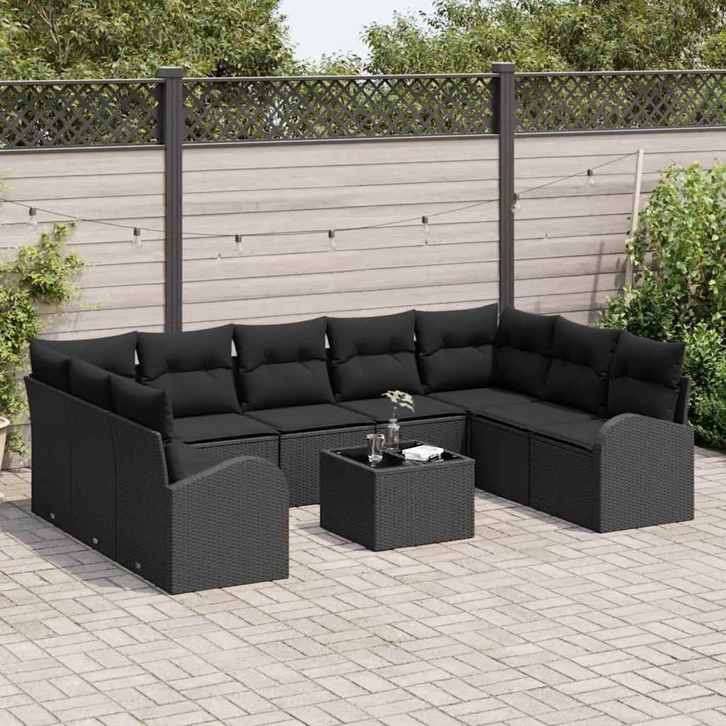 10 Piece Garden Sofa Set for Outdoor Use