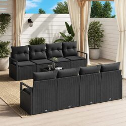 Practical 9-Piece Modular Sofa Set for Outdoor Use