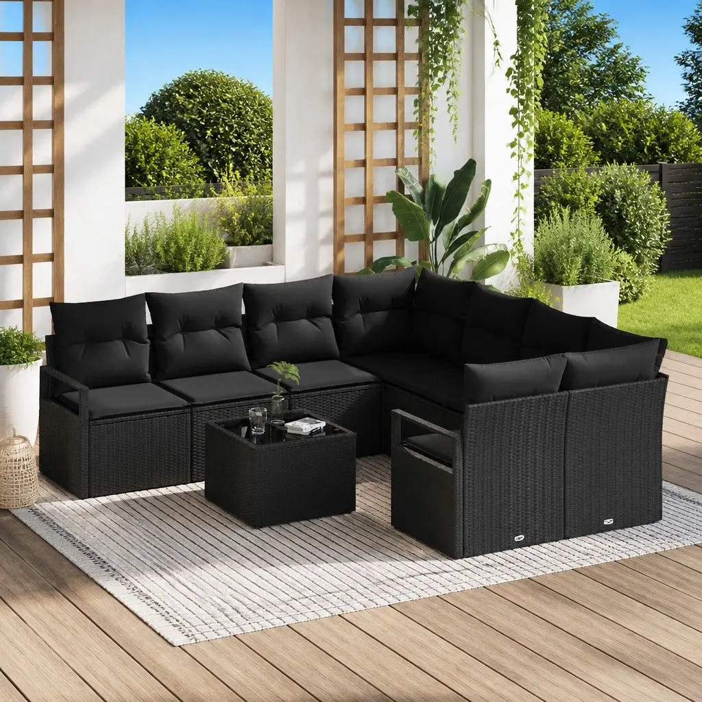 9-Piece Modular Sofa Set for Outdoor Living