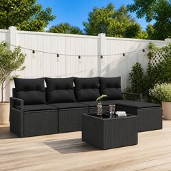 Practical 6-Piece Outdoor Sofa Set with Modular Design