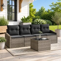 Perfect Fit for Outdoor Relaxation: 5-Piece Sofa Set