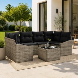 Ideal for Outdoor Relaxation: 7-Piece Sofa Set