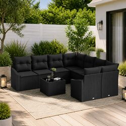 Practical 9-Piece Outdoor Seating Solution for Any Space