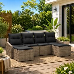 Practical 6 Seater Outdoor Dining Set for Versatile Use