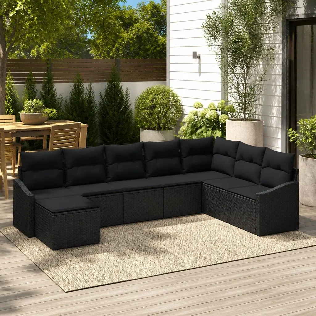 8-Piece Garden Sofa Set for Outdoor Use