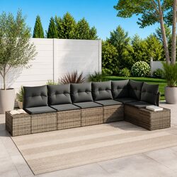 Versatile 6-Piece Garden Sofa for Any Outdoor Setting