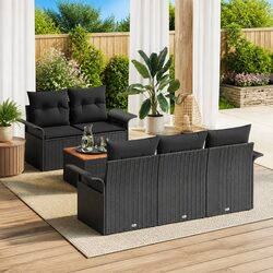 Practical 6-Piece Modular Outdoor Sofa for Relaxation