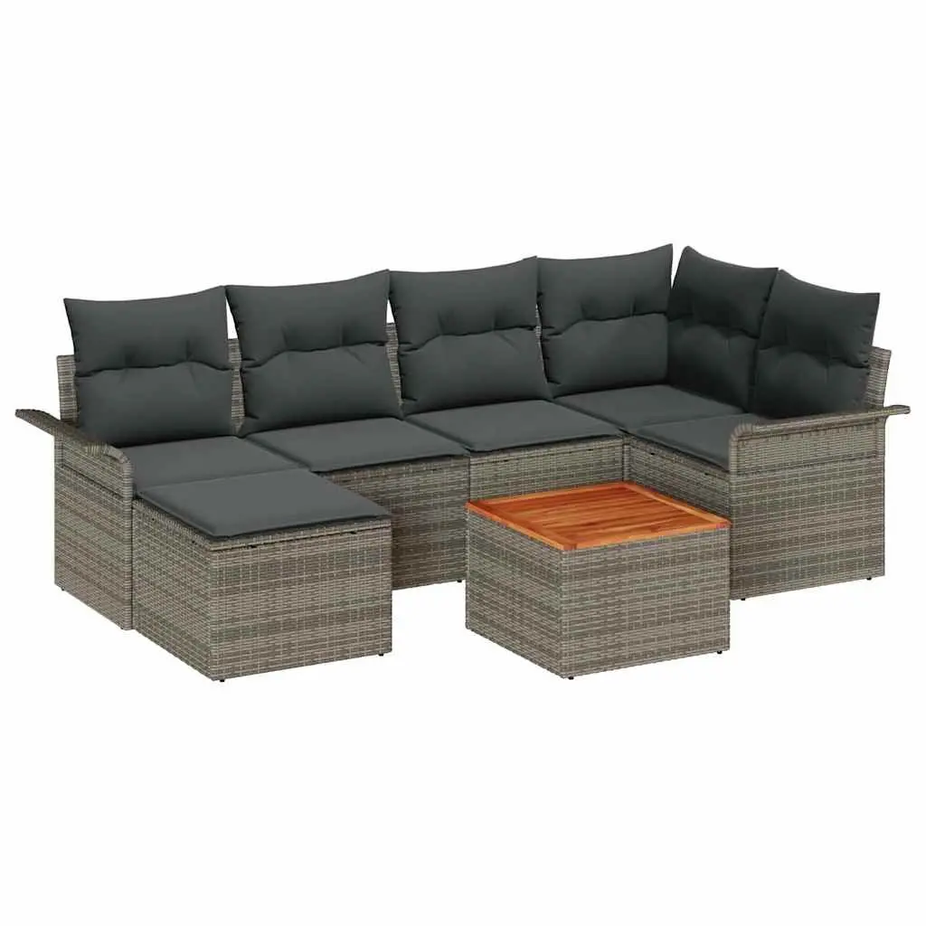 Outdoor Garden Sofa Set 7pc Modular Seating Corner Lounge Patio Furniture