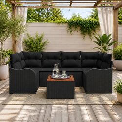 Practical 7-Piece Sofa Set for Outdoor Relaxation