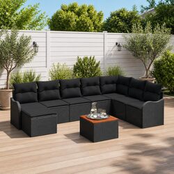 Practical 9-Piece Modular Sofa Set for Outdoor Living