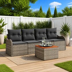 Versatile 5-Piece Outdoor Sofa Set for Your Garden